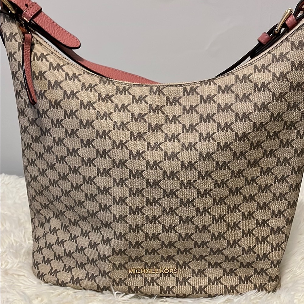 Michael Kors Brown and Pink Women's Bag